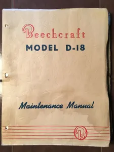 Beechcraft D18S, D18C, D18CT Maintenance Manual